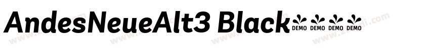 AndesNeueAlt3 Black字体转换